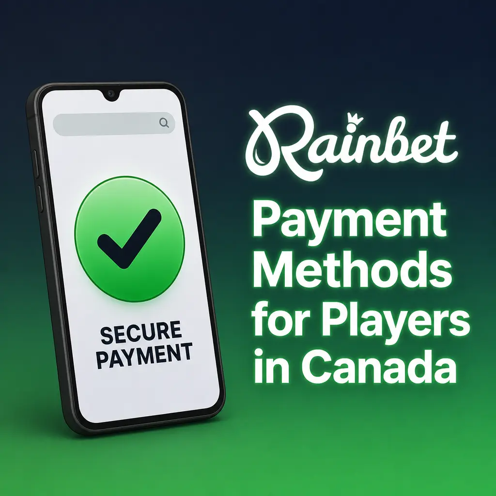 Rainbet crypto payment options for Canadian players including Bitcoin, Ethereum, USDT, and other supported coins for deposits and withdrawals