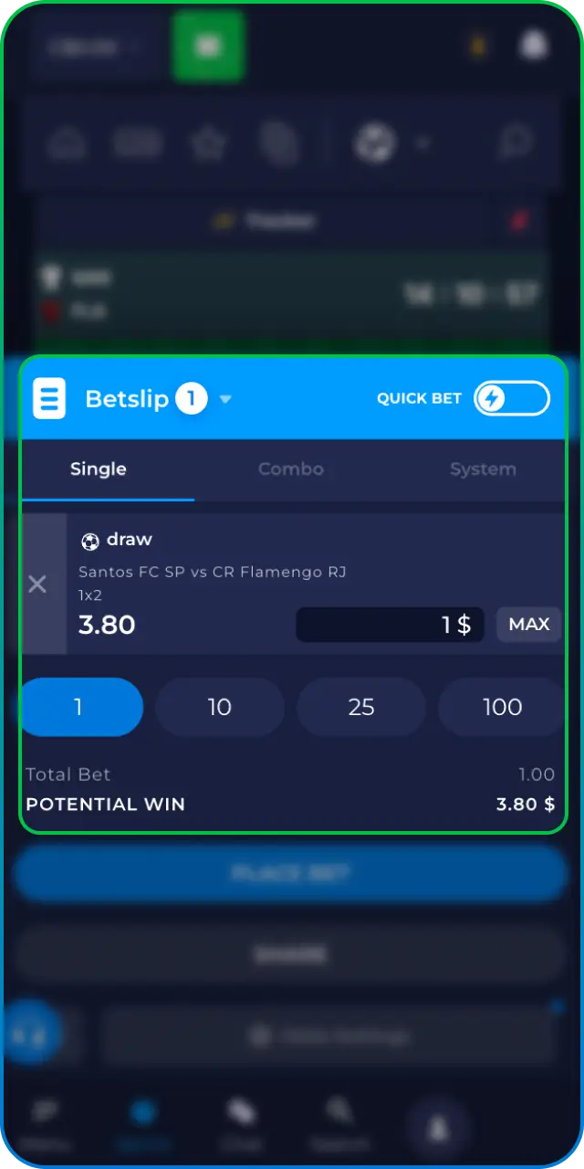 Review your bet slip carefully before placing your wagers at Rainbet.